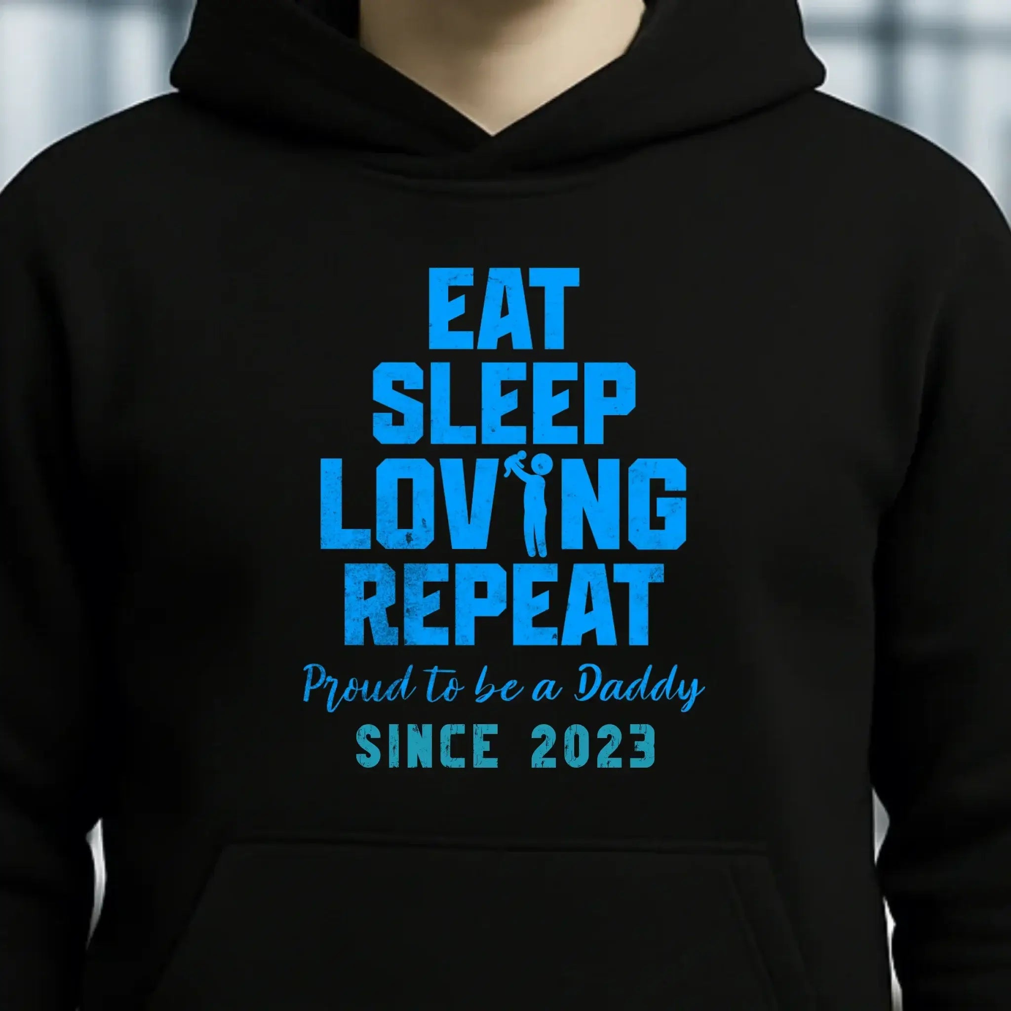 Loving Dad • Farbwahl + Wunschtext • Unisex Premium Hoodie XS-5XL aus Bio-Baumwolle für Damen & Herren • Exklusivdesign • personalisiert