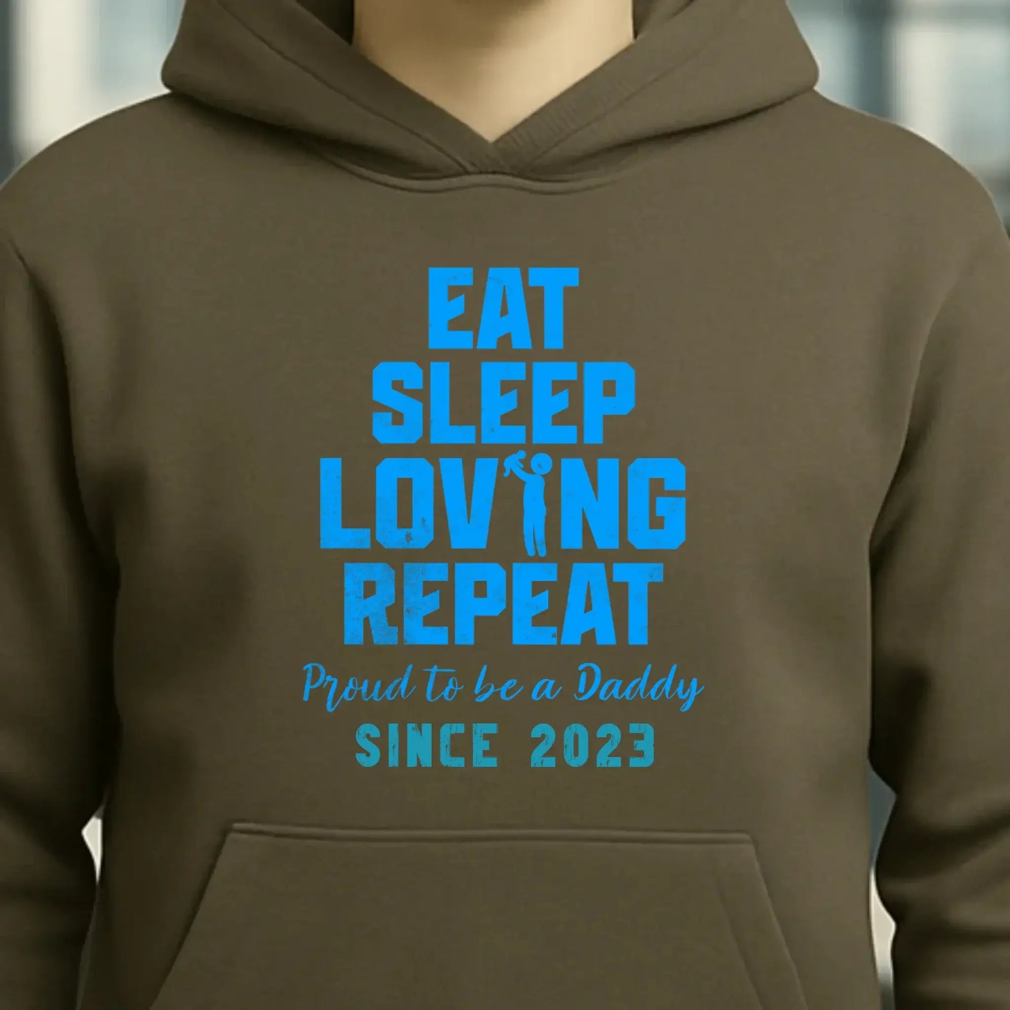 Loving Dad • Farbwahl + Wunschtext • Unisex Premium Hoodie XS-5XL aus Bio-Baumwolle für Damen & Herren • Exklusivdesign • personalisiert