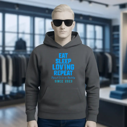 Loving Dad • Farbwahl + Wunschtext • Unisex Premium Hoodie XS-5XL aus Bio-Baumwolle für Damen & Herren • Exklusivdesign • personalisiert