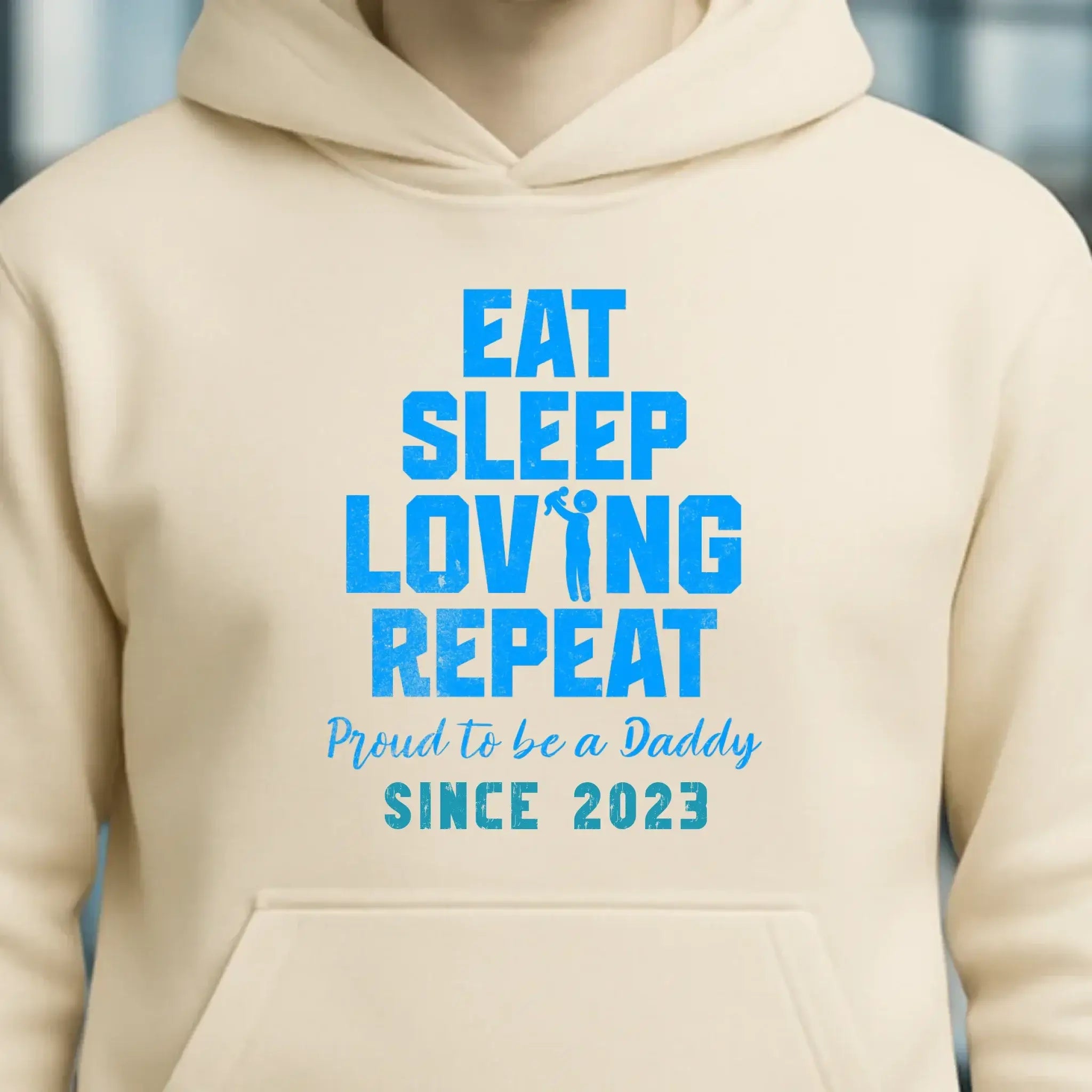 Loving Dad • Farbwahl + Wunschtext • Unisex Premium Hoodie XS-5XL aus Bio-Baumwolle für Damen & Herren • Exklusivdesign • personalisiert