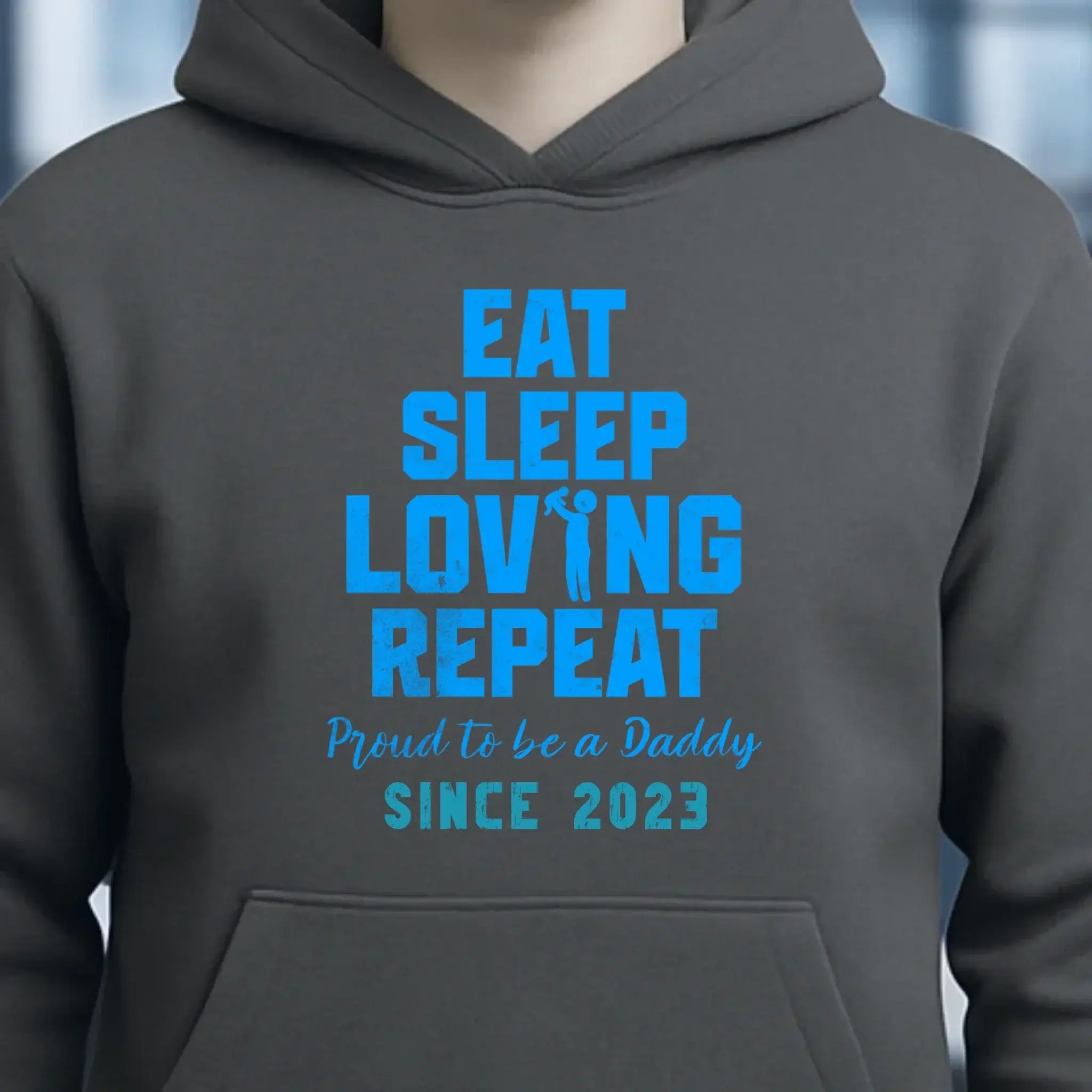 Loving Dad • Farbwahl + Wunschtext • Unisex Premium Hoodie XS-5XL aus Bio-Baumwolle für Damen & Herren • Exklusivdesign • personalisiert