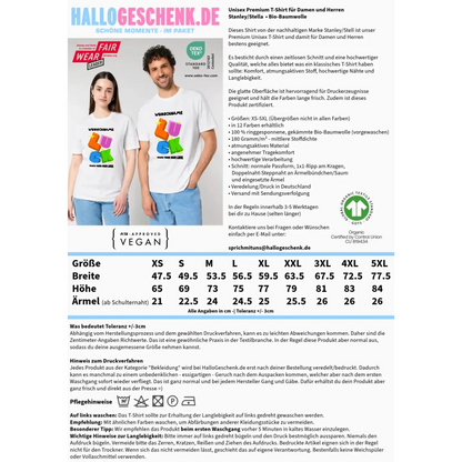 Luck + dein Name • Unisex Premium T-Shirt XS-5XL aus Bio-Baumwolle für Damen & Herren • Exklusivdesign • personalisiert