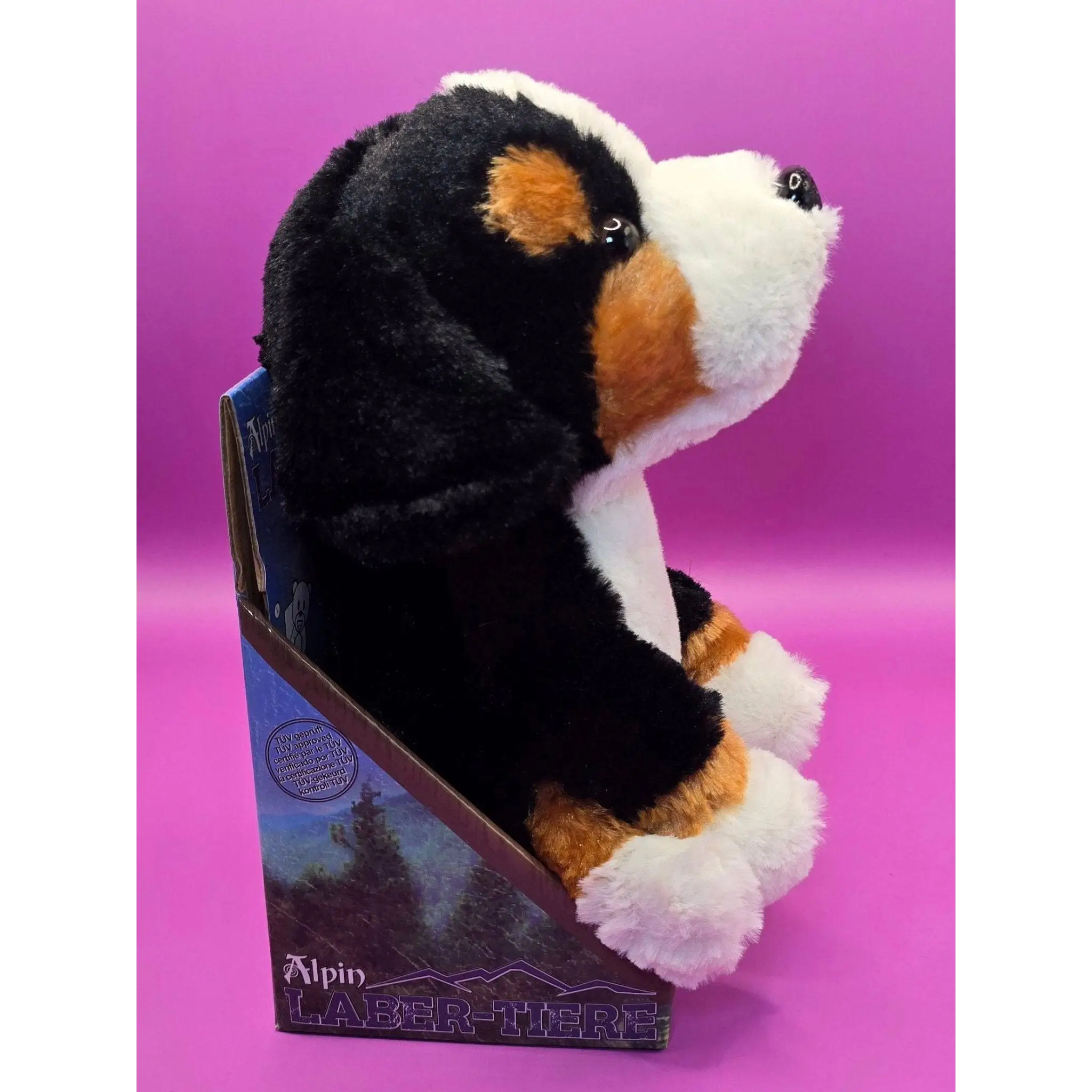 Lustiger Laber-Berner-Sennenhund ROCKY, der alles nachplappert • inkl. Batterien • 12,5x15x19,5 cm • Labertiere