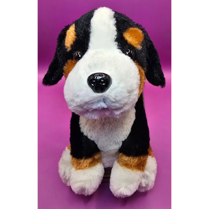 Lustiger Laber-Berner-Sennenhund ROCKY, der alles nachplappert • inkl. Batterien • 12,5x15x19,5 cm • Labertiere