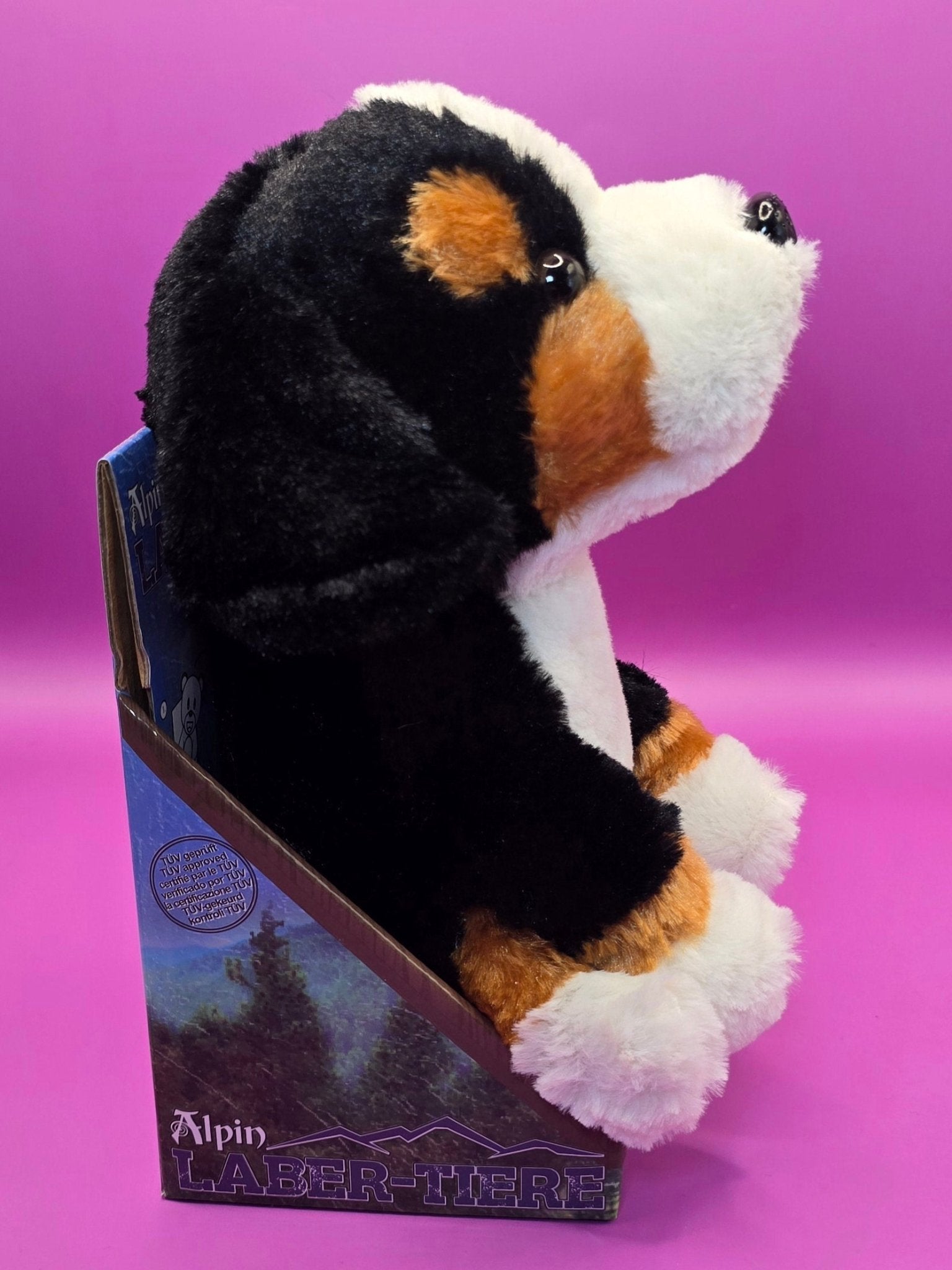 Lustiger Laber - Berner - Sennenhund ROCKY, der alles nachplappert • inkl. Batterien • 12,5x15x19,5 cm • Labertiere von HalloGeschenk.de