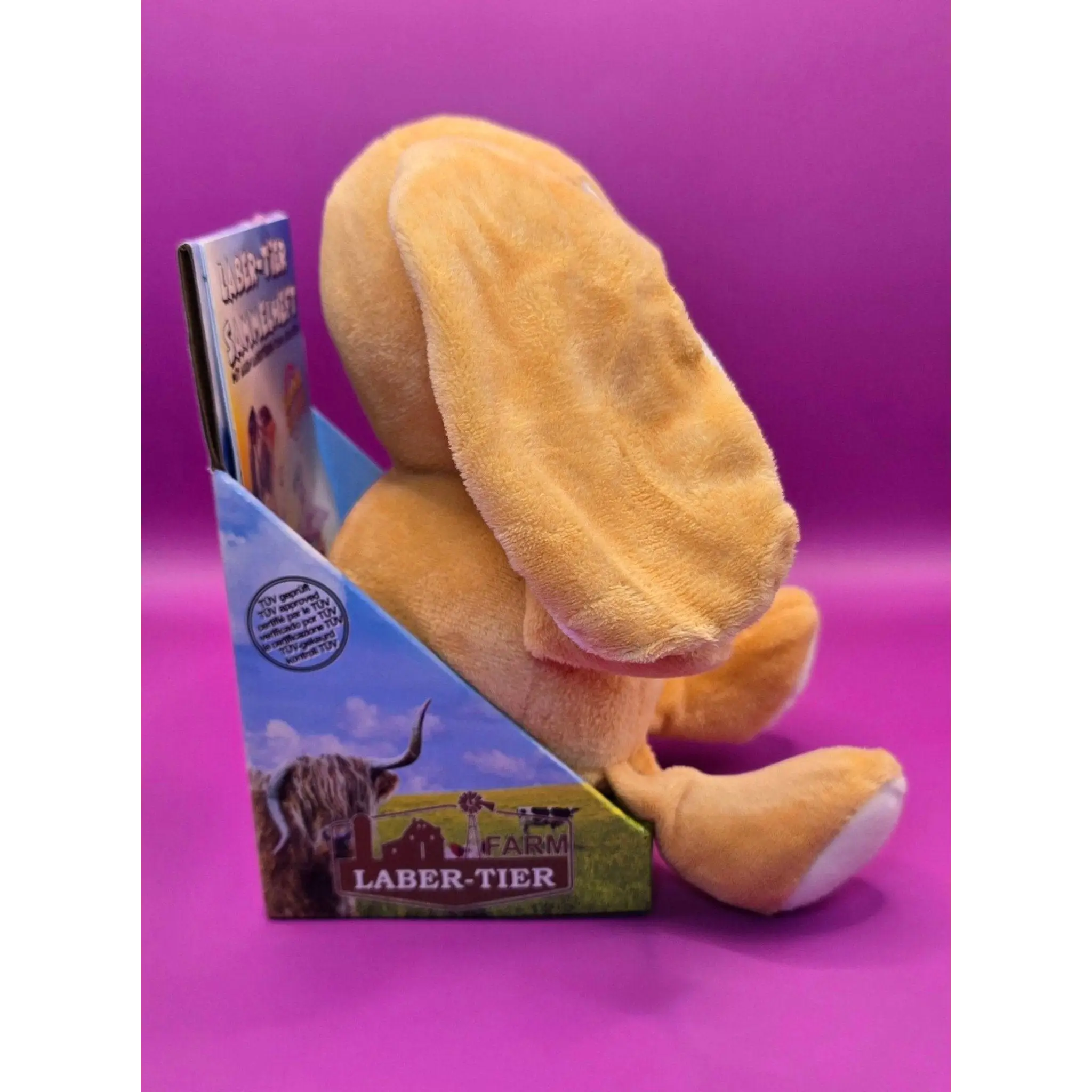 Lustiger Laber-Schlappohrhase SOCKE, der alles nachplappert • 15x10x17 cm • Labertiere