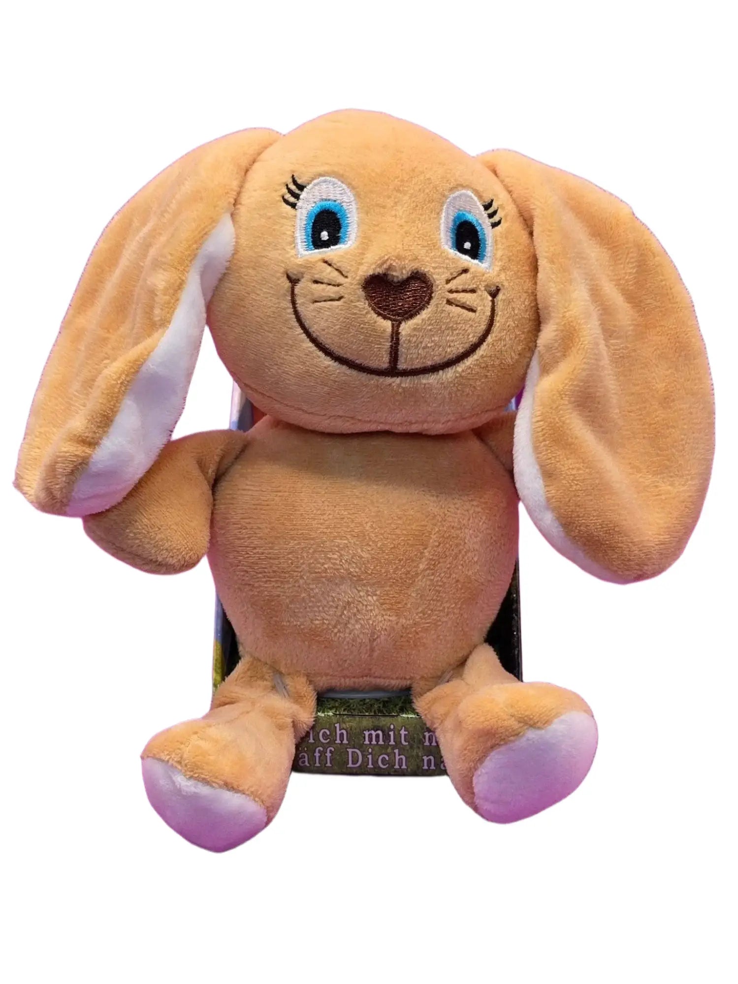 Lustiger Laber-Schlappohrhase SOCKE, der alles nachplappert • 15x10x17 cm • Labertiere