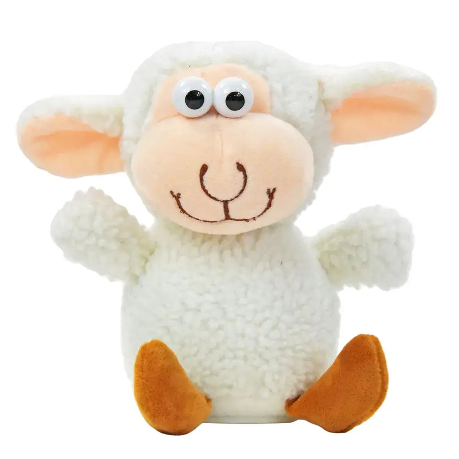 Lustiges Laber-Schaf BUBI das alles nachplappert • ca. 18x12x17 cm • Labertiere