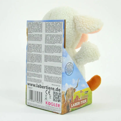 Lustiges Laber-Schaf BUBI das alles nachplappert • ca. 18x12x17 cm • Labertiere - Labertiere