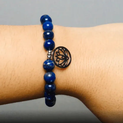 Mala Armband "Ausdruck & Selbstvertrauen" in Lapislazuli • Esoterische Glücksbringer von HalloGeschenk.de