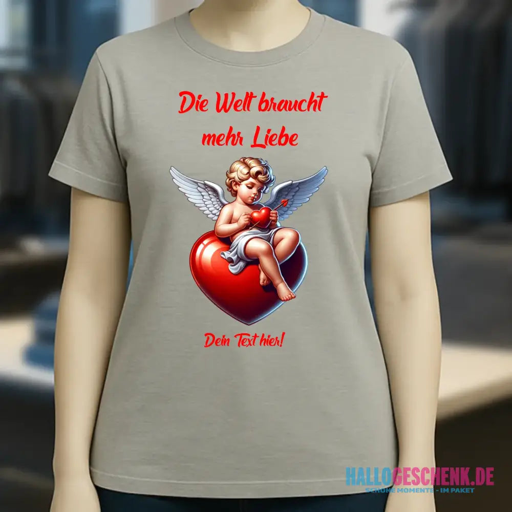 Mehr Liebe • Valentinstag • Ladies Premium T-Shirt XS-2XL aus Bio-Baumwolle für Damen • Exklusivdesign • personalisiert
