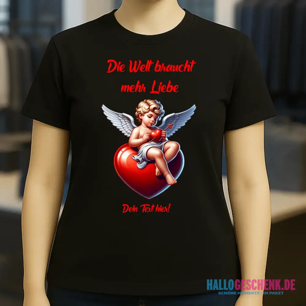 Mehr Liebe • Valentinstag • Ladies Premium T-Shirt XS-2XL aus Bio-Baumwolle für Damen • Exklusivdesign • personalisiert