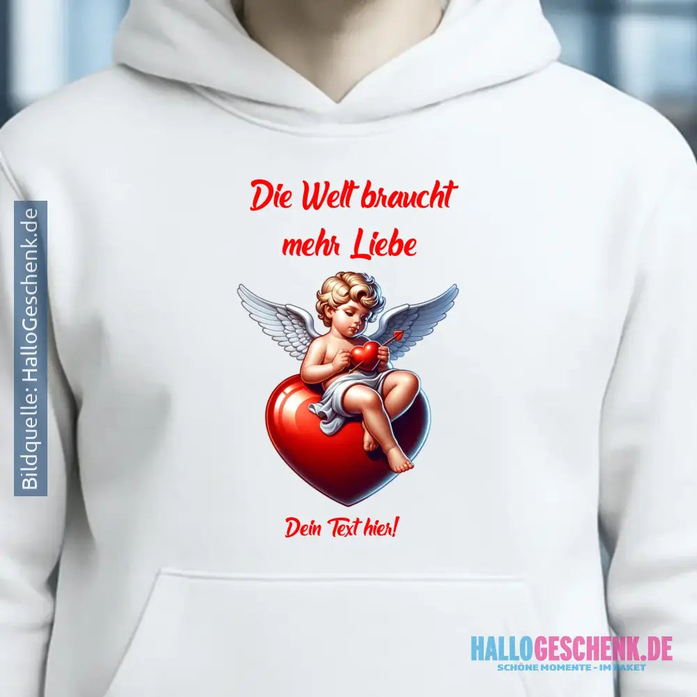 Mehr Liebe • Valentinstag • Unisex Premium Hoodie XS-5XL aus Bio-Baumwolle für Damen & Herren
