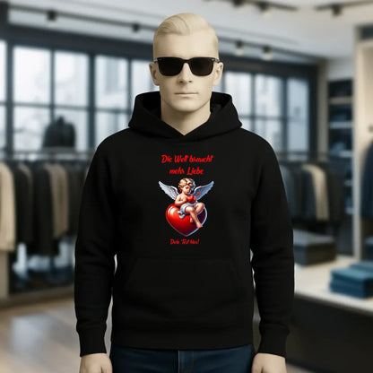 Mehr Liebe • Valentinstag • Unisex Premium Hoodie XS-5XL aus Bio-Baumwolle für Damen & Herren