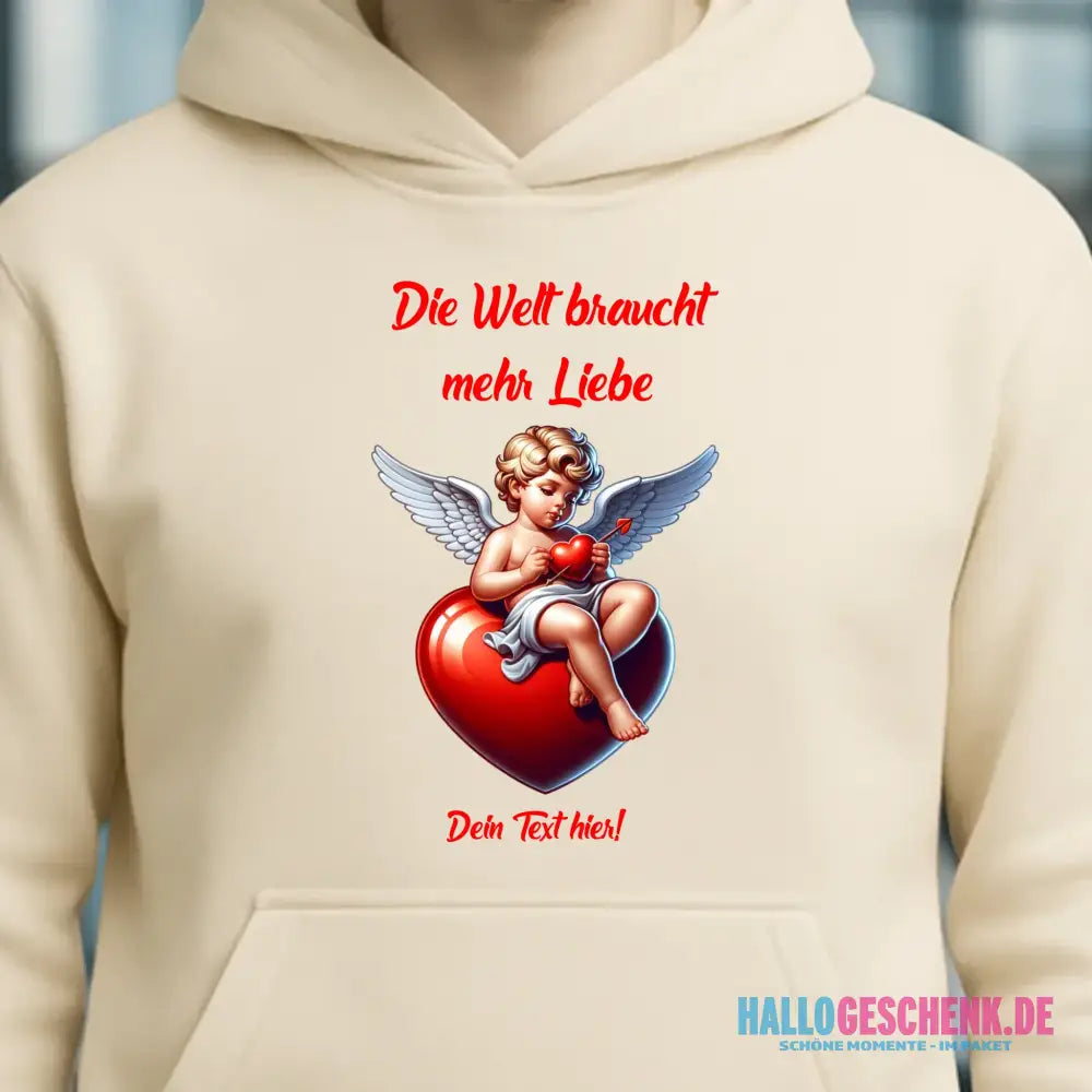 Mehr Liebe • Valentinstag • Unisex Premium Hoodie XS-5XL aus Bio-Baumwolle für Damen & Herren
