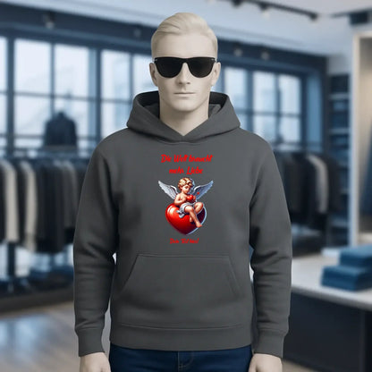 Mehr Liebe • Valentinstag • Unisex Premium Hoodie XS-5XL aus Bio-Baumwolle für Damen & Herren