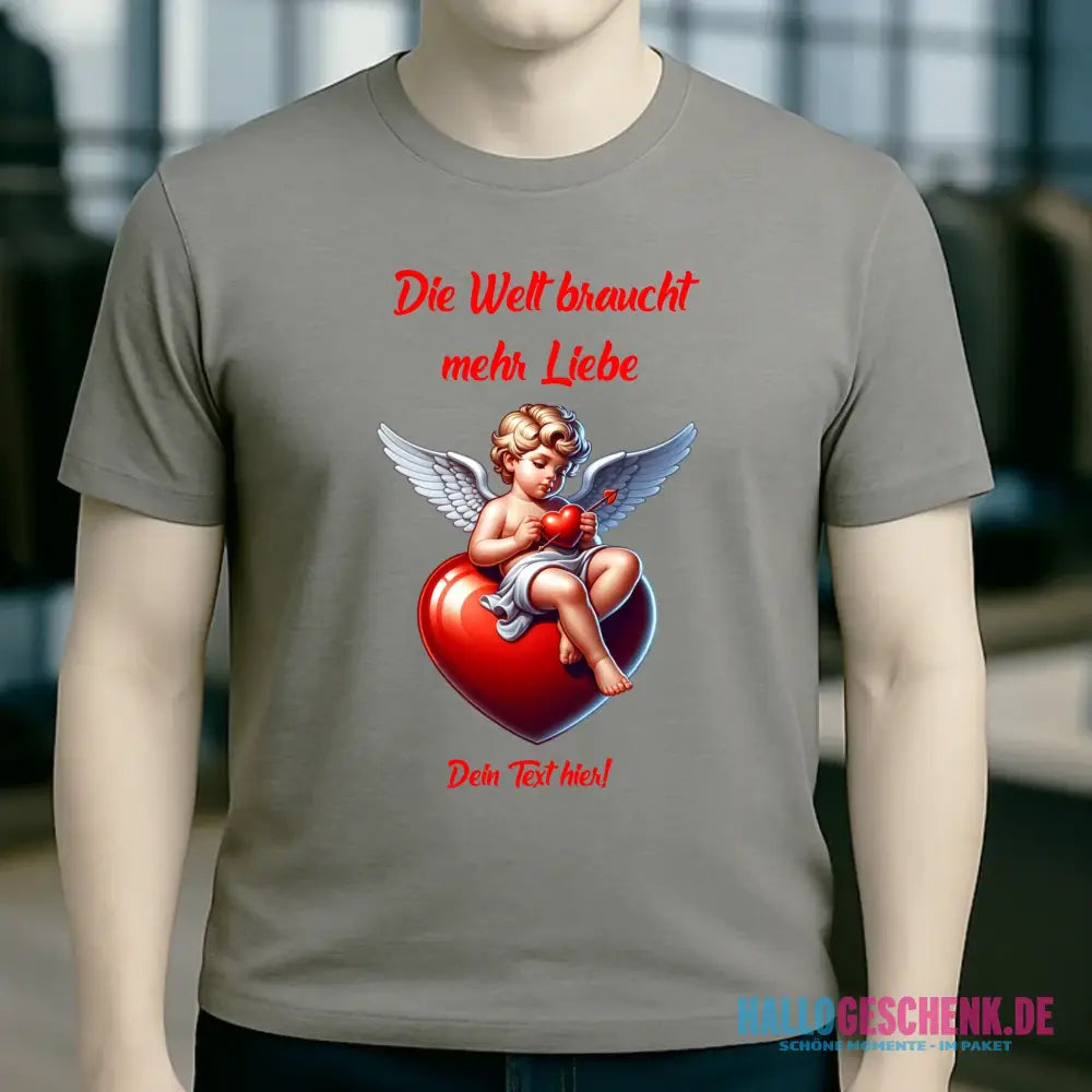 Mehr Liebe • Valentinstag • Unisex Premium T-Shirt XS-5XL aus Bio-Baumwolle für Damen & Herren • Exklusivdesign • personalisiert