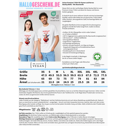 Mehr Liebe • Valentinstag • Unisex Premium T-Shirt XS-5XL aus Bio-Baumwolle für Damen & Herren • Exklusivdesign • personalisiert
