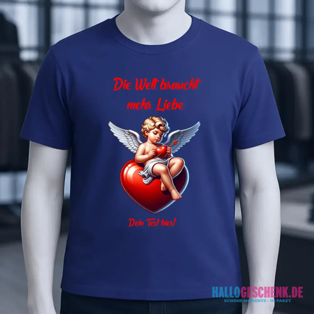Mehr Liebe • Valentinstag • Unisex Premium T-Shirt XS-5XL aus Bio-Baumwolle für Damen & Herren • Exklusivdesign • personalisiert