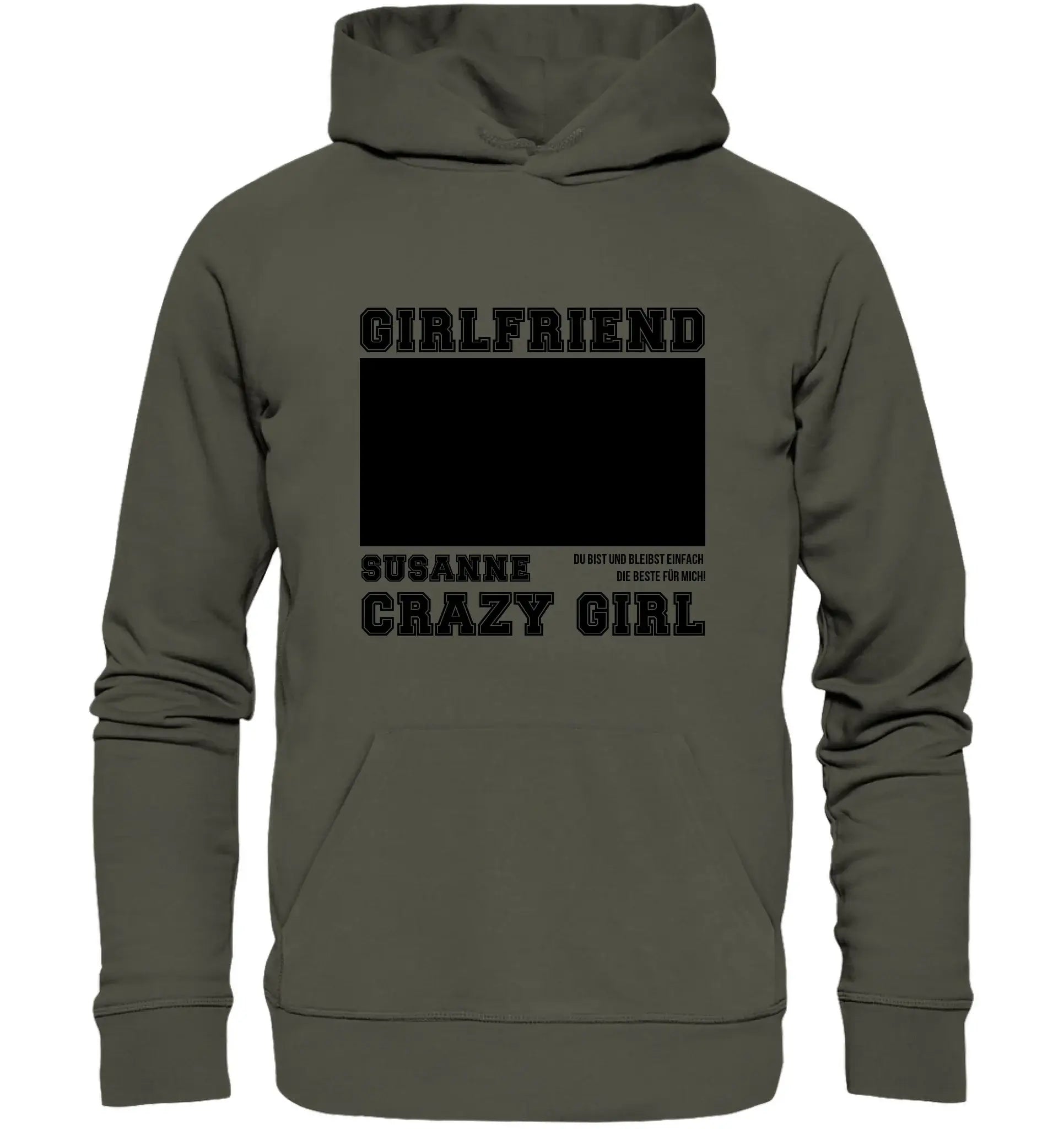 Mein Fotomotiv 13 (1-2 Bilder) • mehrere Artikel • ’Statement-Collection’ • Wunschtext • personalisiert - Unisex Hoodie