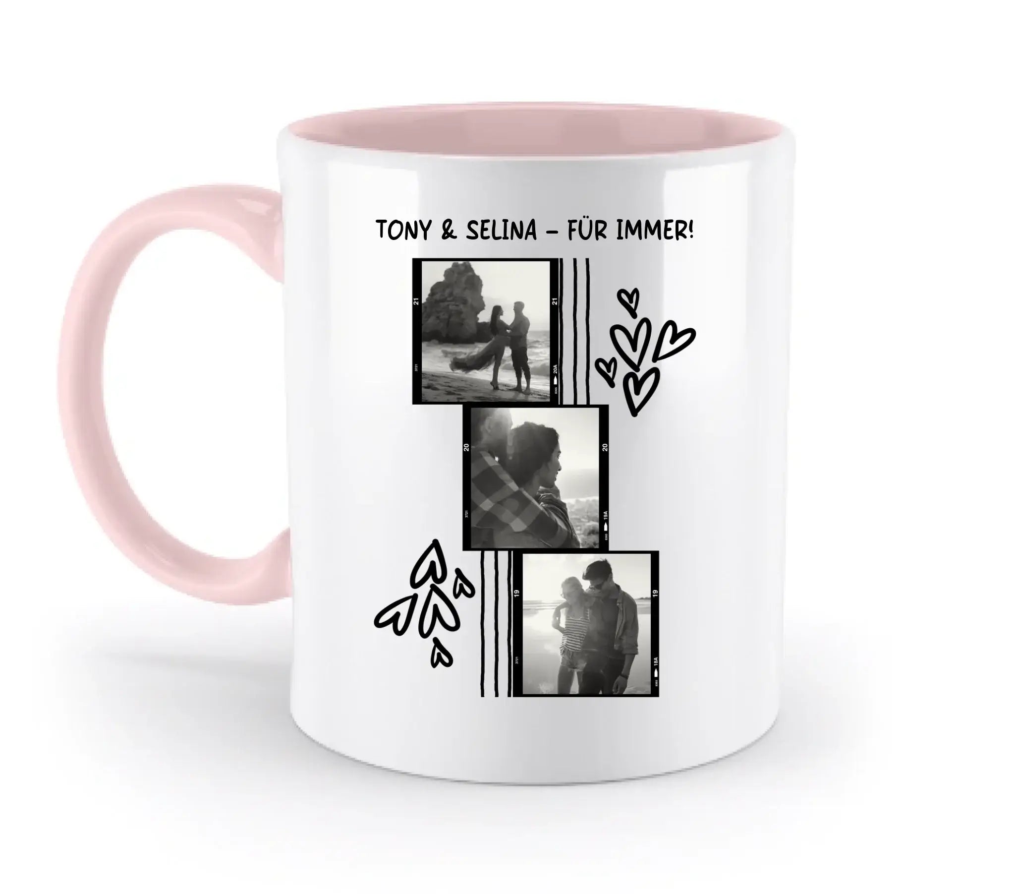 Mein Fotomotiv • Tasse (spülmaschinenfest) - Tassen / Powder-Pink / 330ml - personalisierte Tasse