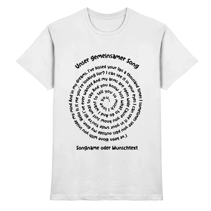 Mein Motiv: Spotify-Motive • mehrere Artikel • ’Statement-Collection’ • Wunschtext - Premium Herren T-Shirt / White