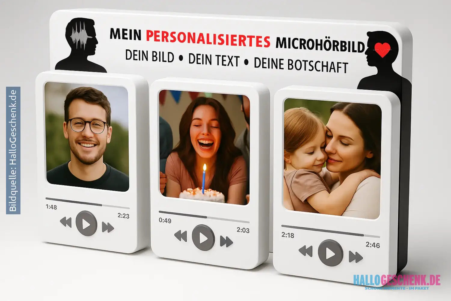 Mein personalisiertes Microhörbild - Dein Bild & Text als Wunschvideo mit deiner Botschaft • personalisiertes Video