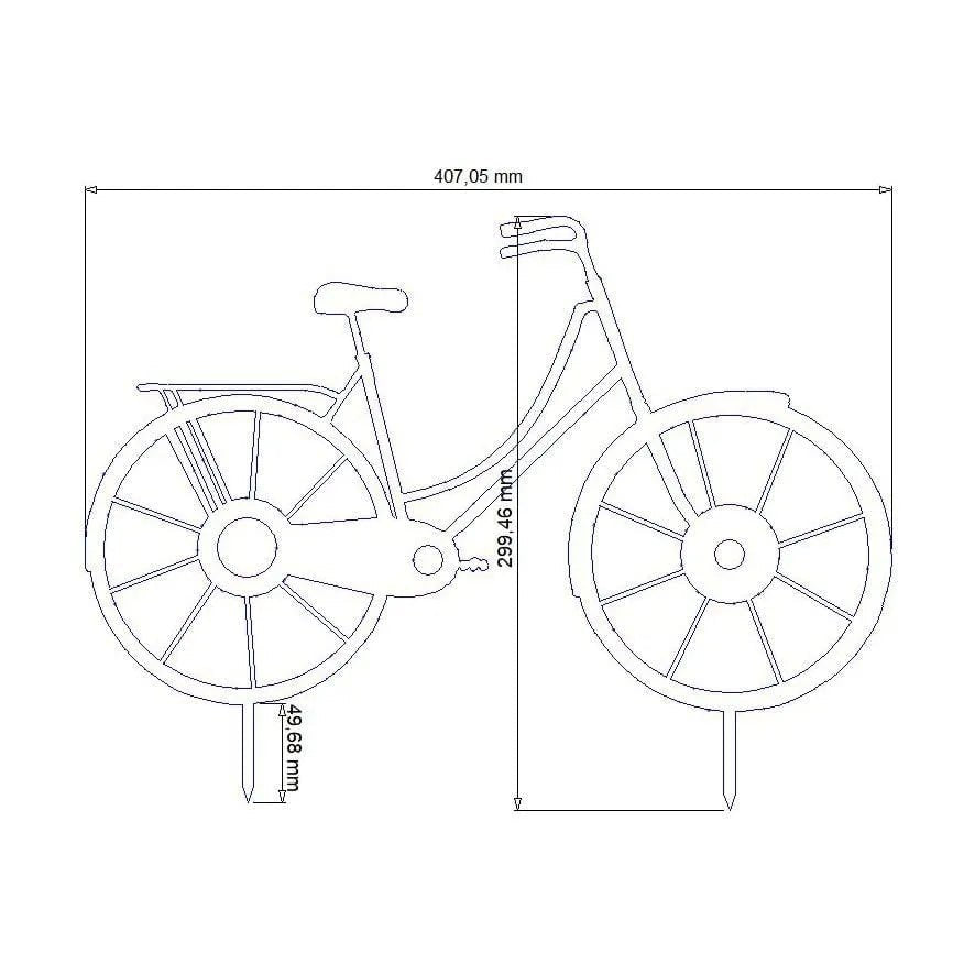 Metalldeko Fahrrad im Edelrost Design | Bike Deko Figur von HalloGeschenk.de