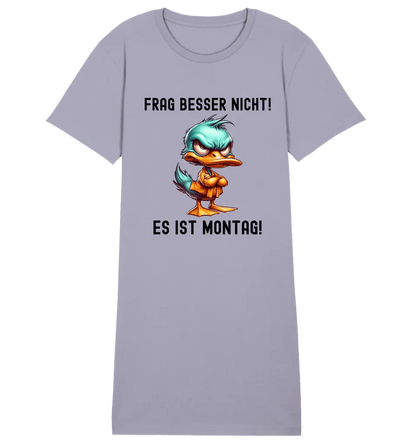 Miese Ente • Passe den Text an • 4 Versionen • Ladies Premium T-Shirt Kleid aus Bio - Baumwolle S - 2XL • Exklusivdesign • personalisiert von HalloGeschenk.de