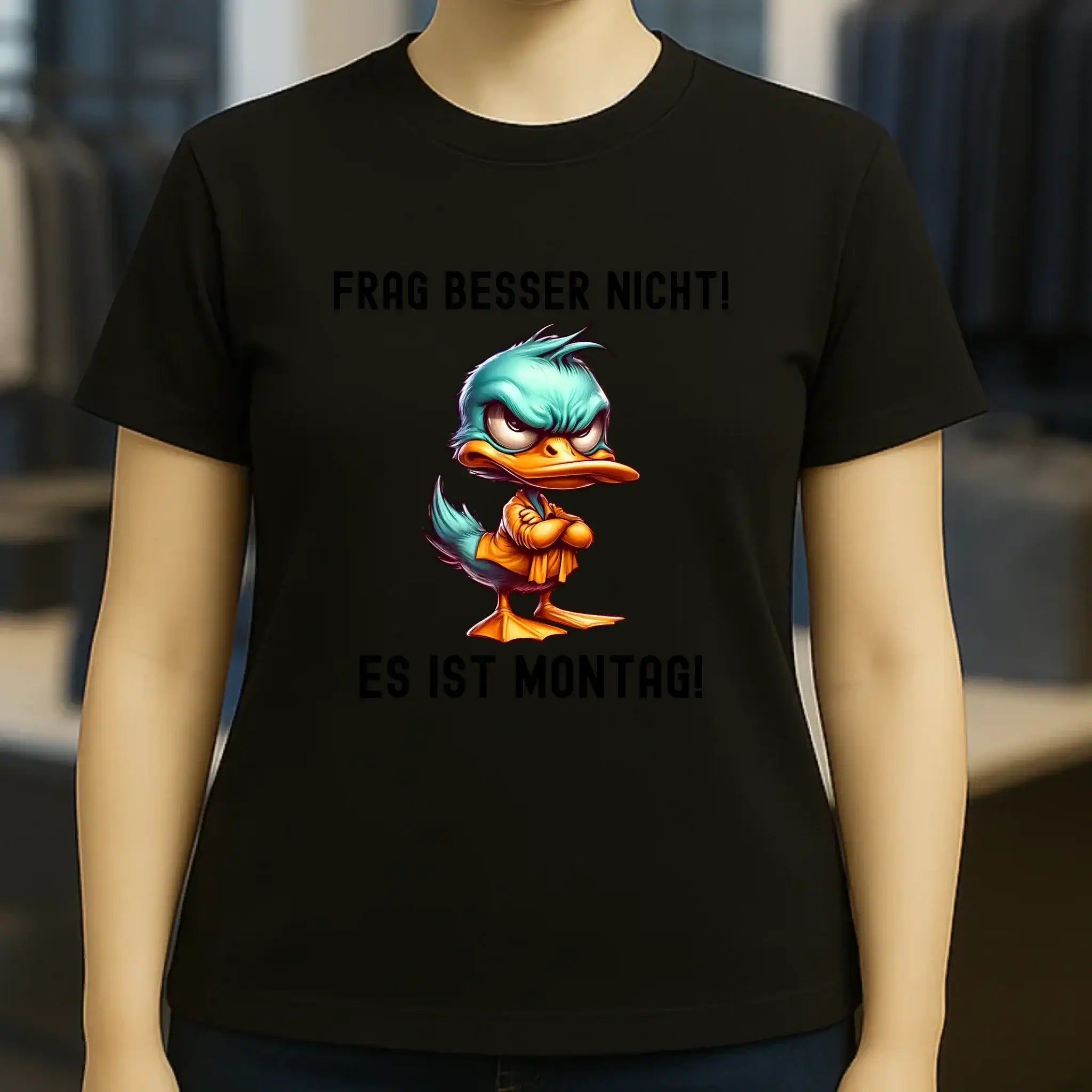 Miese Ente • Passe den Text an • Ladies Premium T-Shirt XS-2XL aus Bio-Baumwolle für Damen • Exklusivdesign • personalisiert