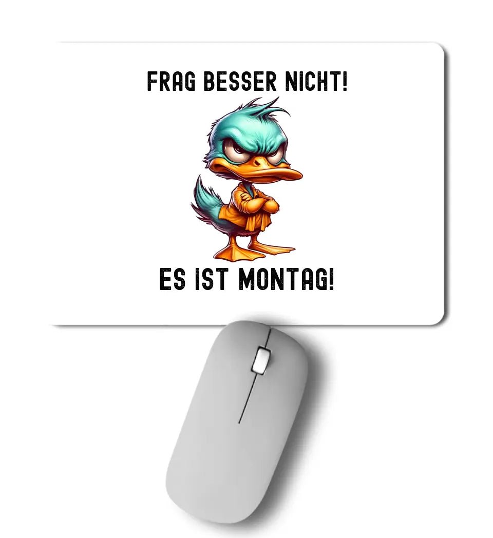 Miese Ente • Passe den Text an • Mousepad • Exklusivdesign • personalisiert - HalloGeschenk.de