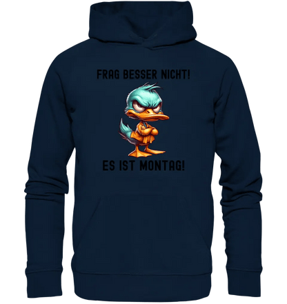 Miese Ente • Passe den Text an • Unisex Premium Hoodie XS-5XL aus Bio-Baumwolle für Damen & Herren • Exklusivdesign • personalisiert