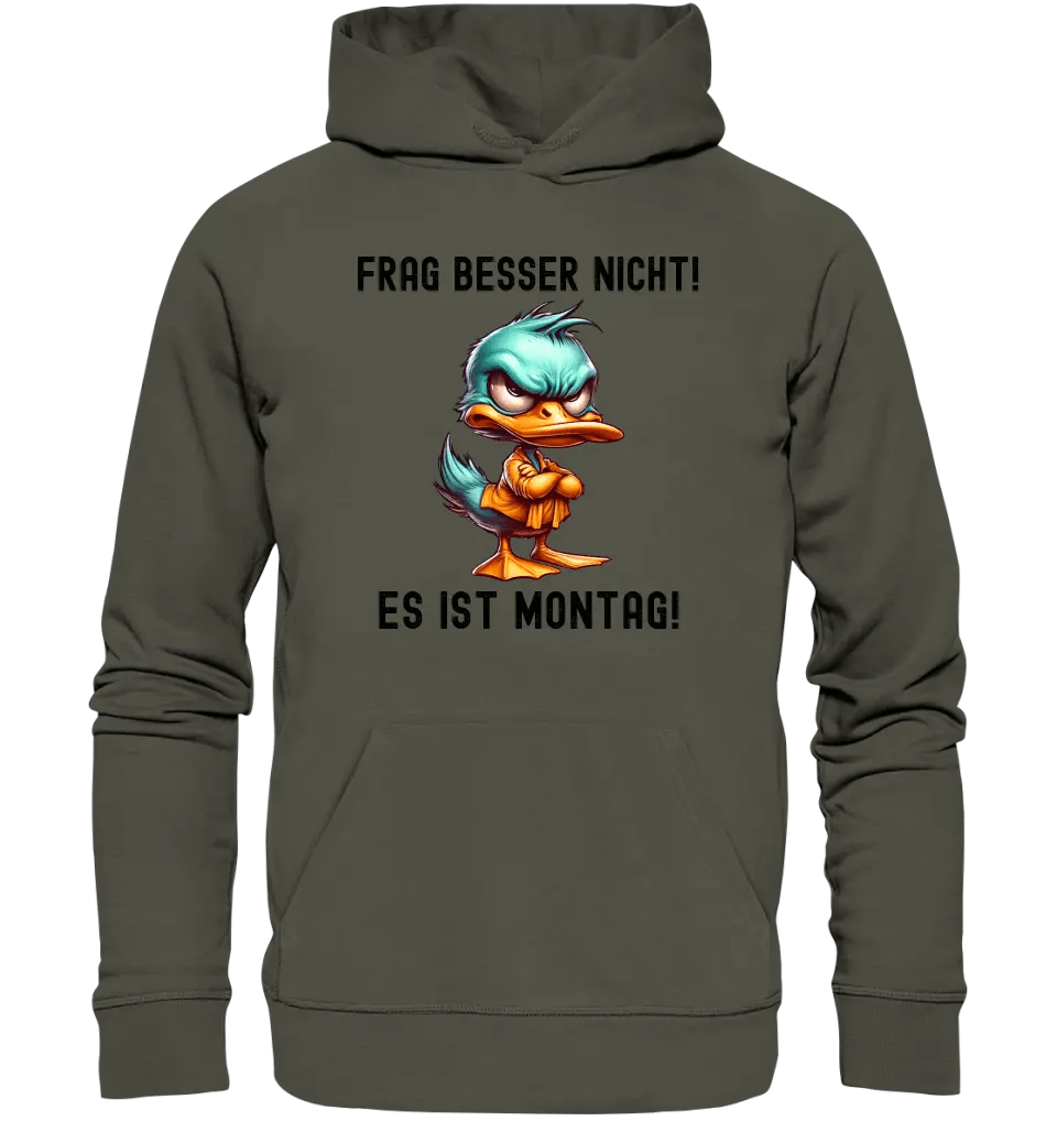 Miese Ente • Passe den Text an • Unisex Premium Hoodie XS-5XL aus Bio-Baumwolle für Damen & Herren • Exklusivdesign • personalisiert