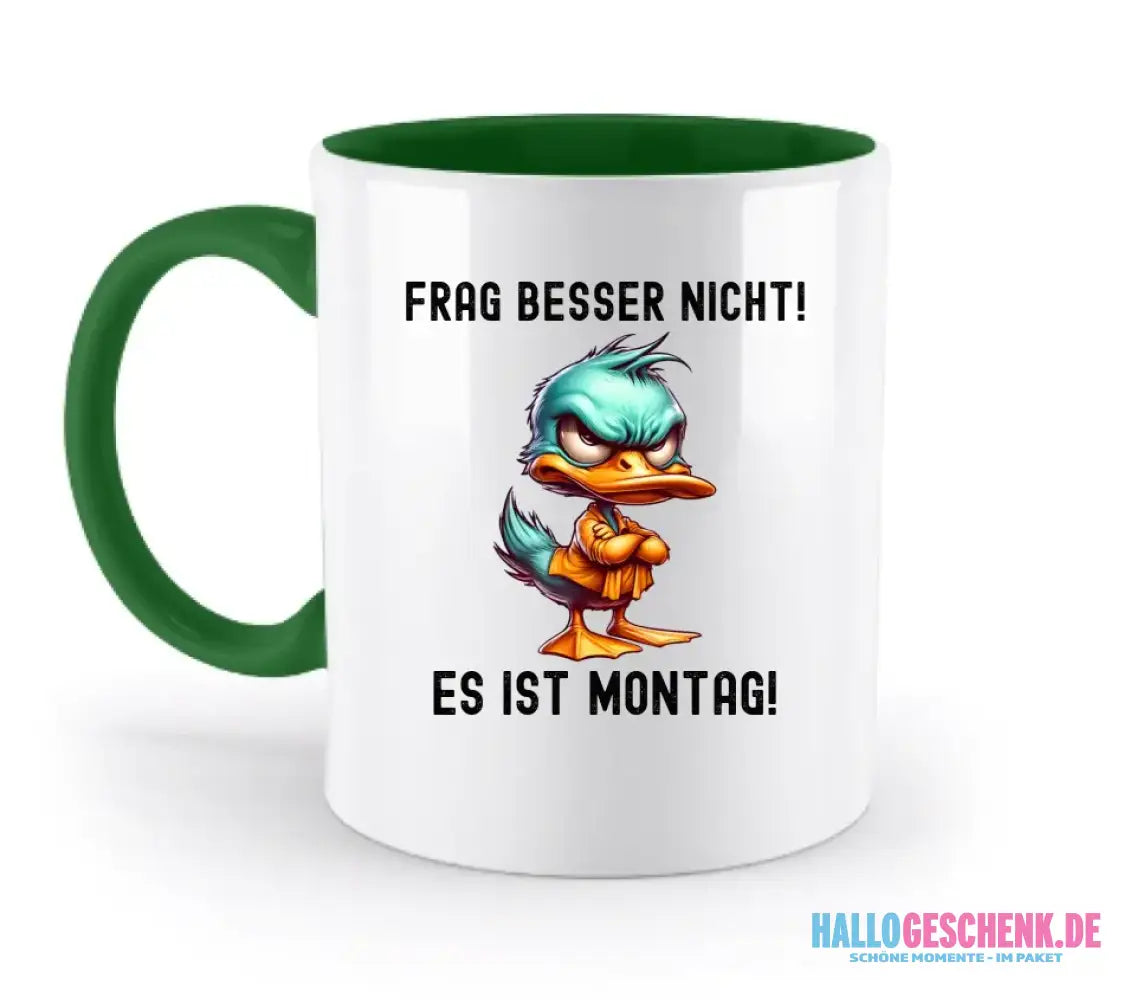 Miese Ente • Passe den Text an • zweifarbige Tasse • Exklusivdesign • personalisiert