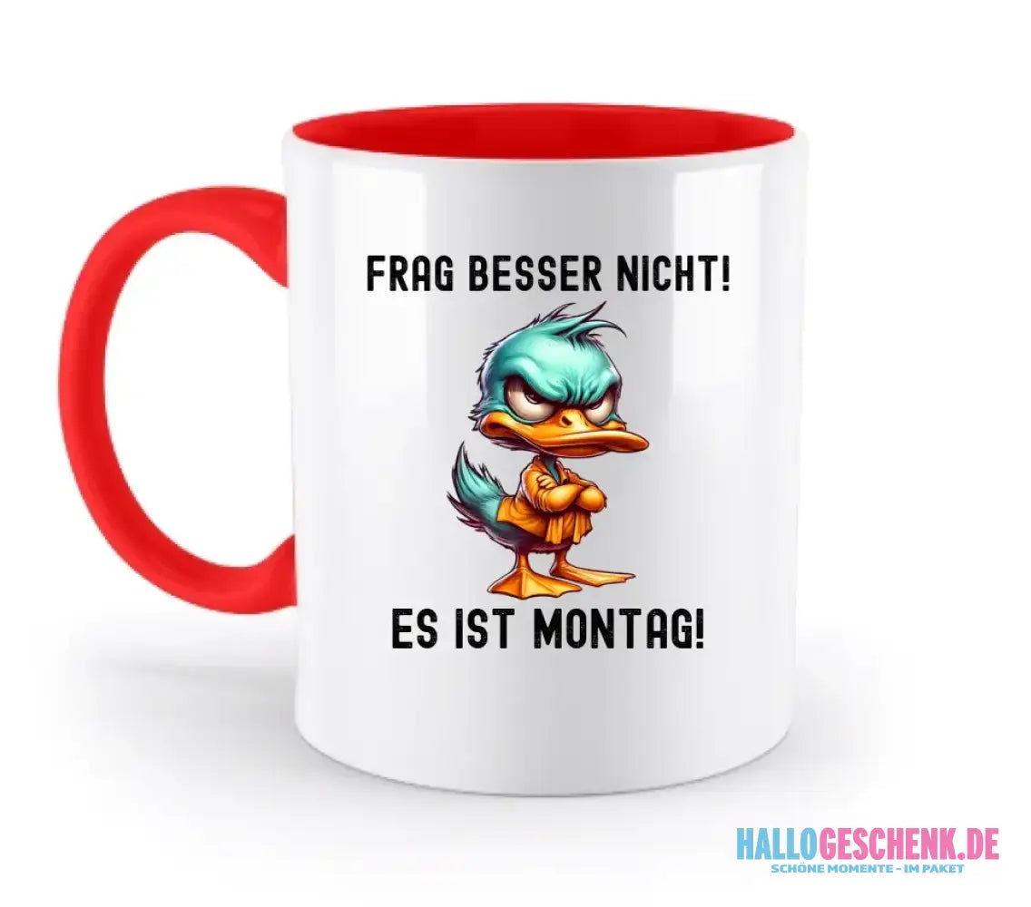 Miese Ente • Passe den Text an • zweifarbige Tasse • Exklusivdesign • personalisiert