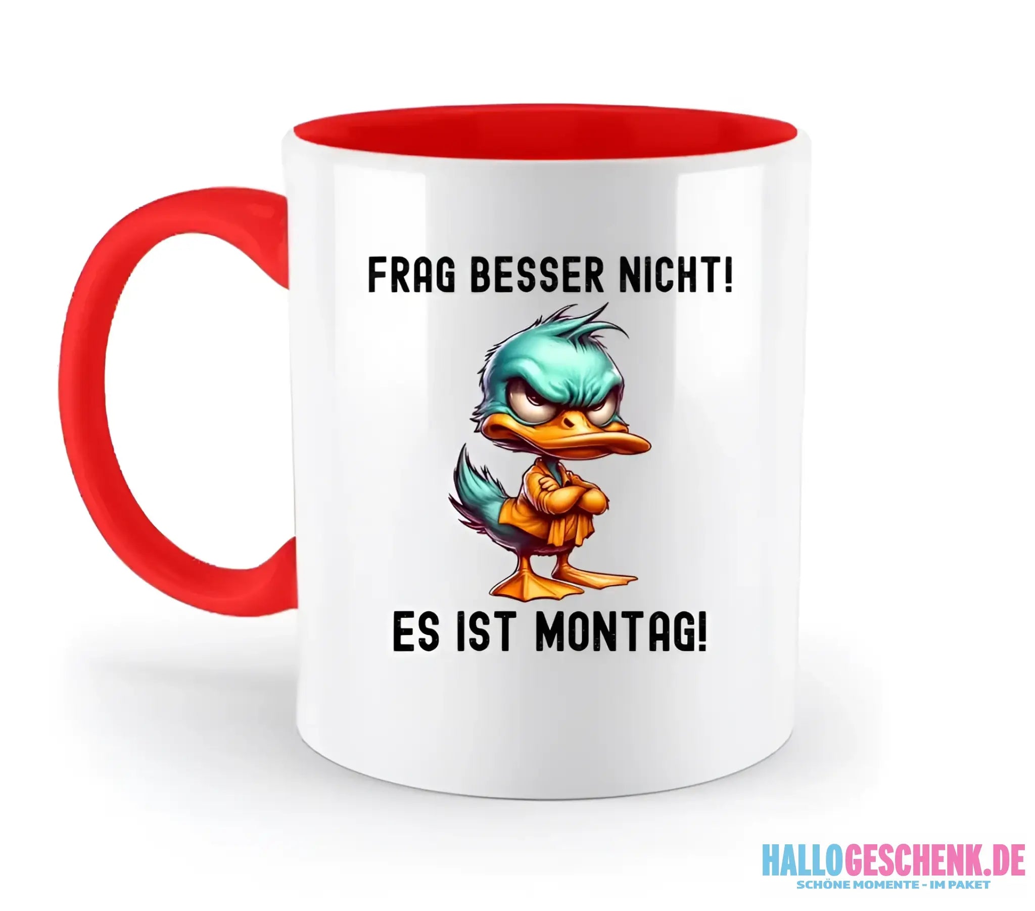 Miese Ente • Passe den Text an • zweifarbige Tasse • Exklusivdesign • personalisiert