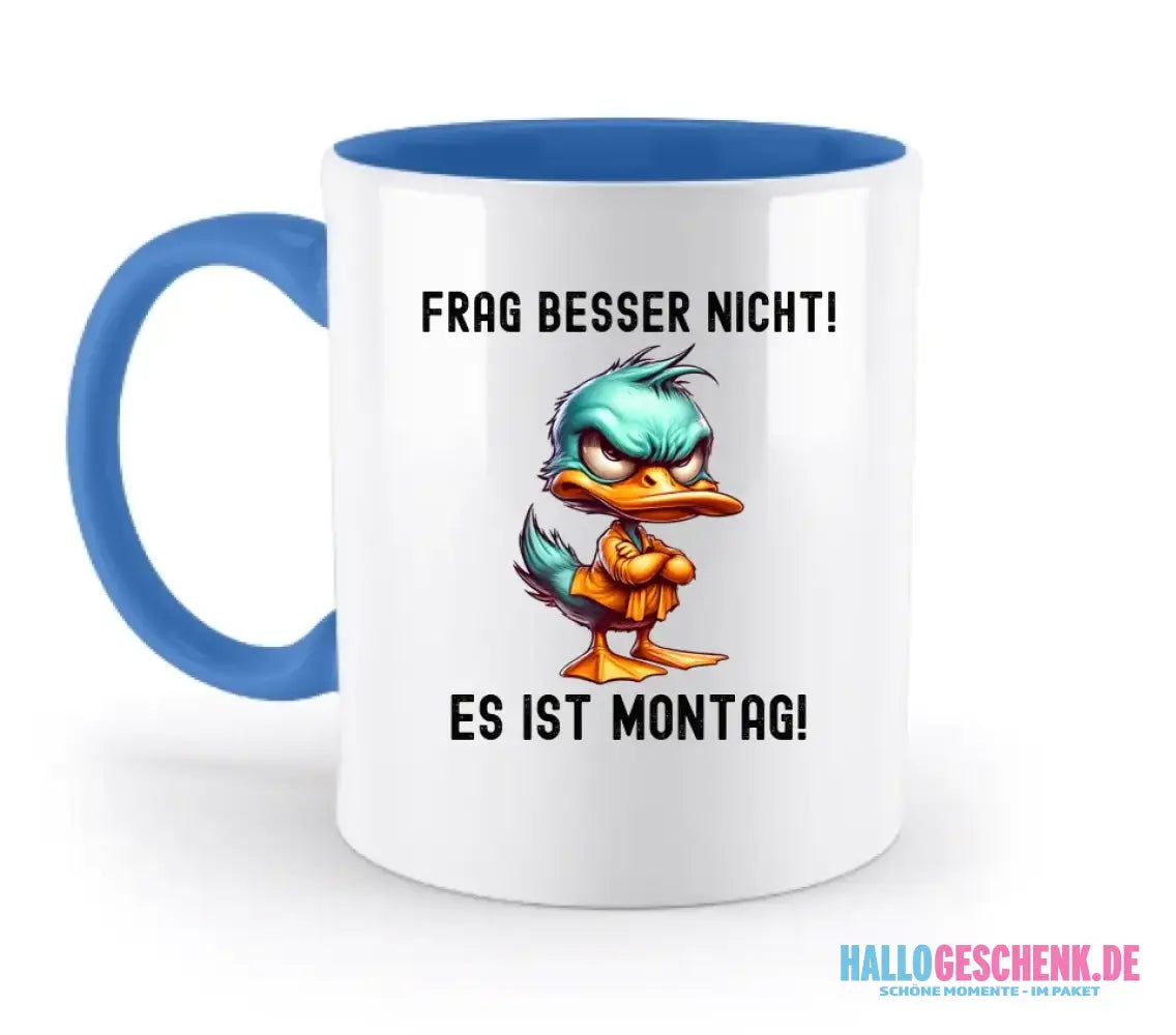 Miese Ente • Passe den Text an • zweifarbige Tasse • Exklusivdesign • personalisiert