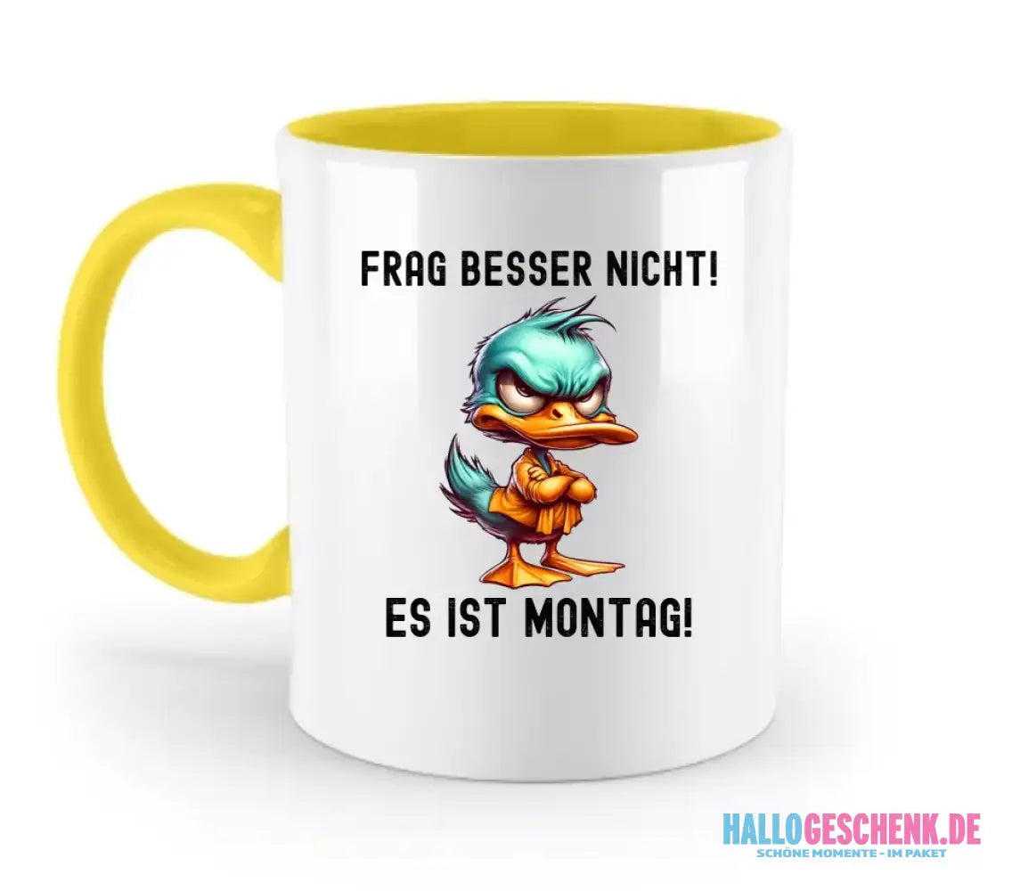 Miese Ente • Passe den Text an • zweifarbige Tasse • Exklusivdesign • personalisiert