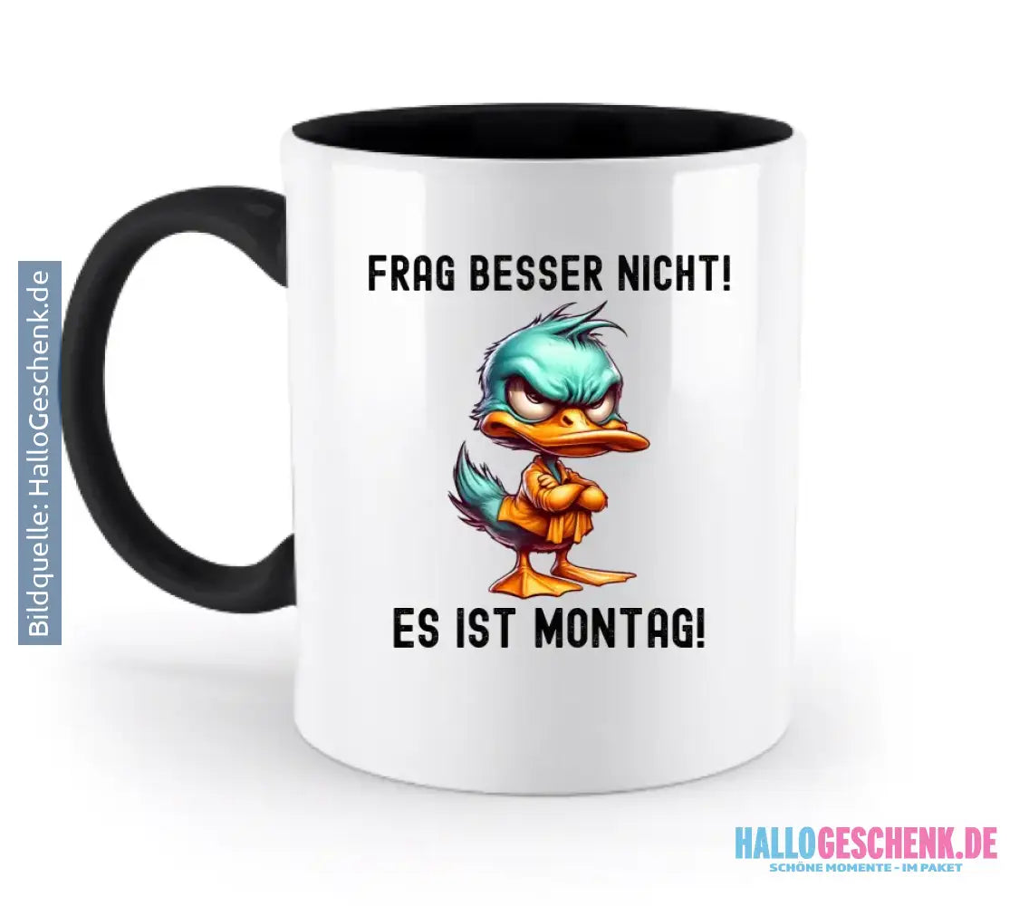 Miese Ente • Passe den Text an • zweifarbige Tasse • Exklusivdesign • personalisiert