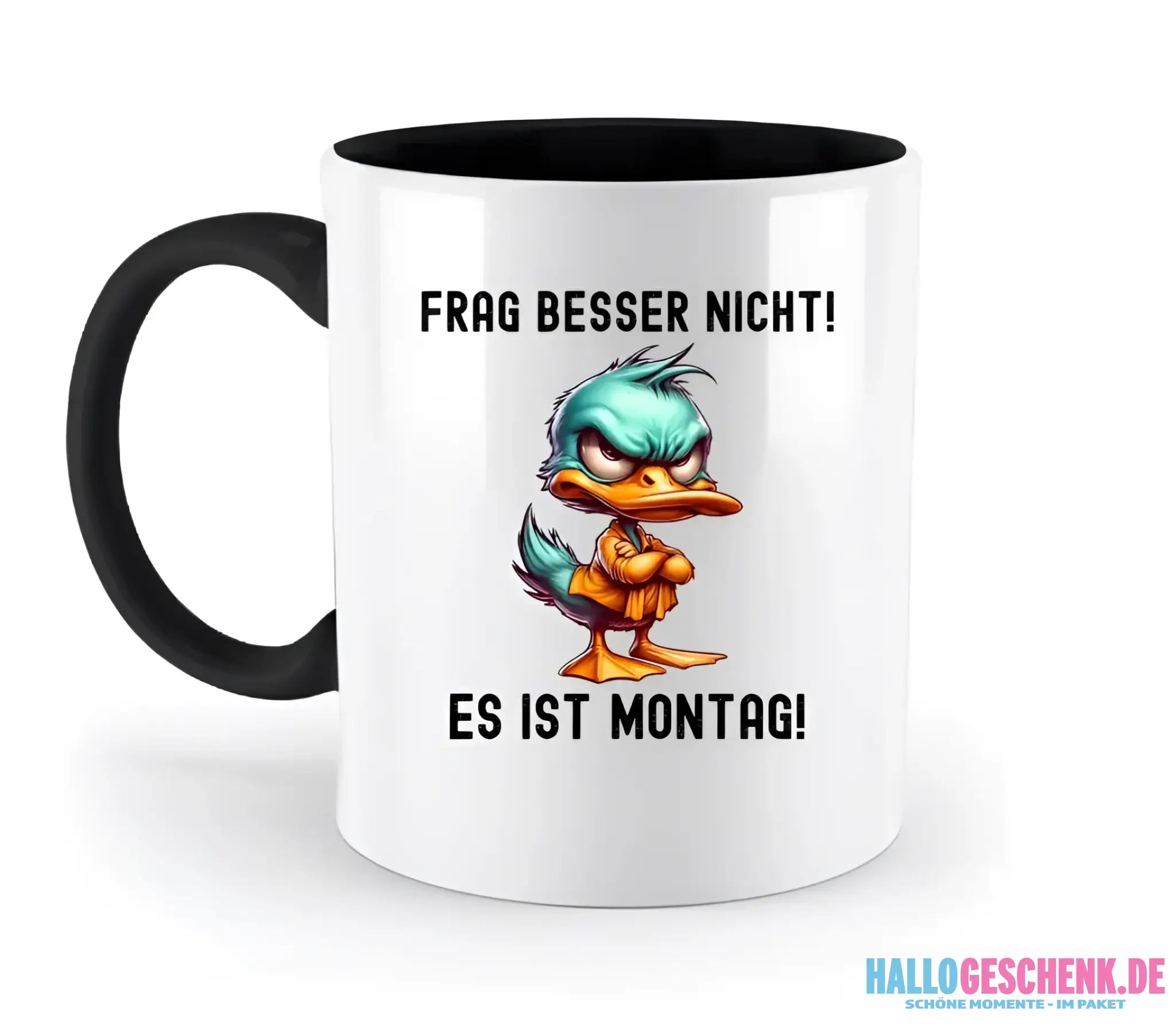 Miese Ente • Passe den Text an • zweifarbige Tasse • Exklusivdesign • personalisiert