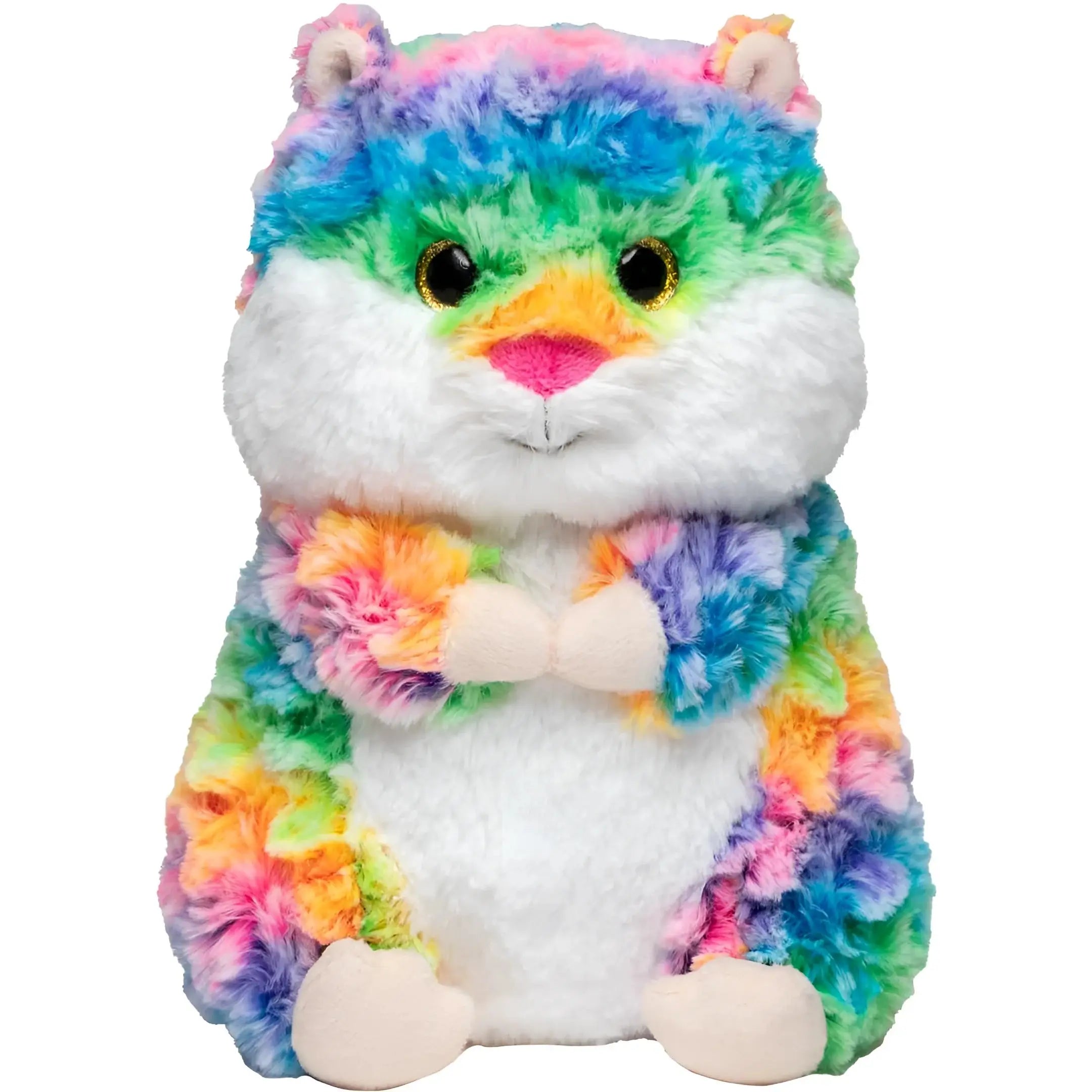 MiniFeet® Hamster Holly – Regenbogenfarbener Kuschelfreund • Plüschtier • Stofftier - Plüschtier