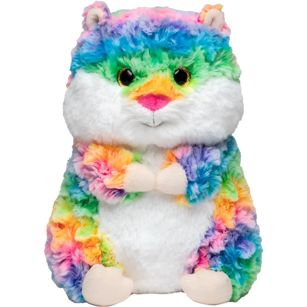 MiniFeet® Hamster Holly – Regenbogenfarbener Kuschelfreund • Plüschtier • Stofftier