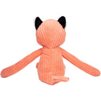 MiniFeet lanky legends stofftier fuchs lemmi in korall kord wildleder mit schwarzen ohren