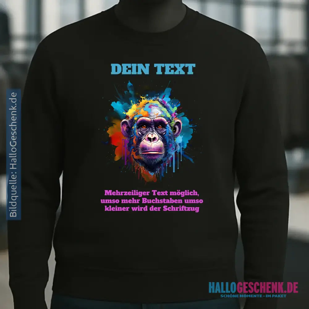 MIX-IT-DESIGNER Motivauswahl • Unisex Sweatshirt Bio-Baumwolle in 4 Farben XS-3XL • personalisiert