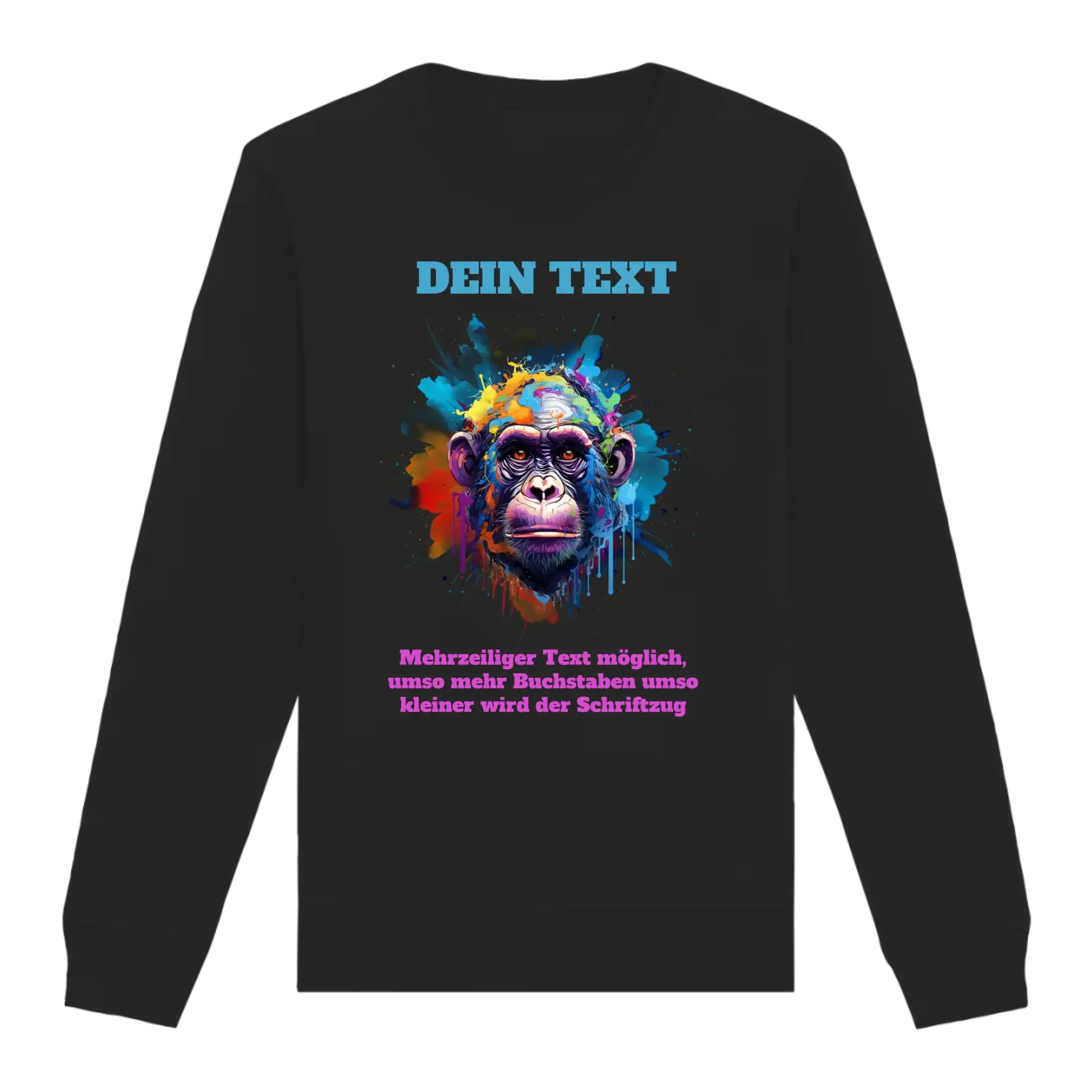 MIX-IT-DESIGNER Motivauswahl • Unisex Sweatshirt Bio-Baumwolle in 4 Farben XS-3XL • personalisiert