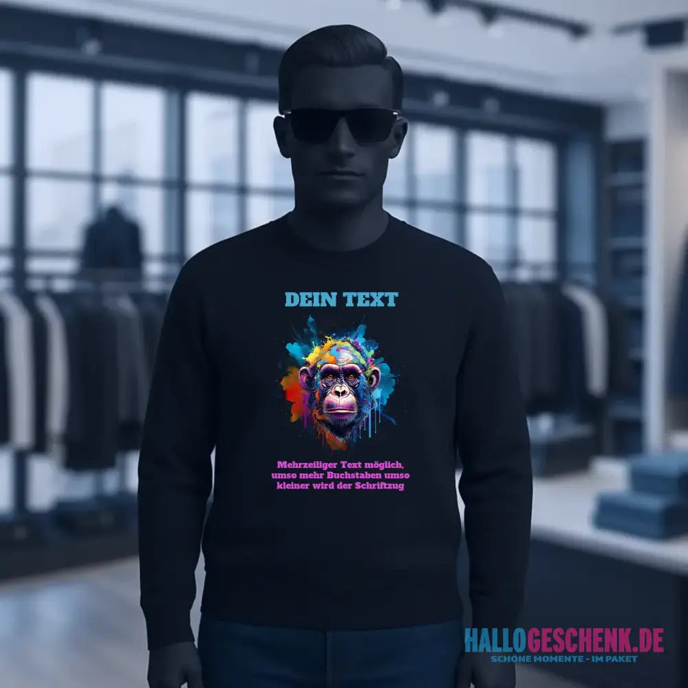 MIX-IT-DESIGNER Motivauswahl • Unisex Sweatshirt Bio-Baumwolle in 4 Farben XS-3XL • personalisiert