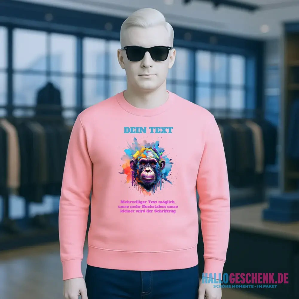 MIX-IT-DESIGNER Motivauswahl • Unisex Sweatshirt Bio-Baumwolle in 4 Farben XS-3XL • personalisiert