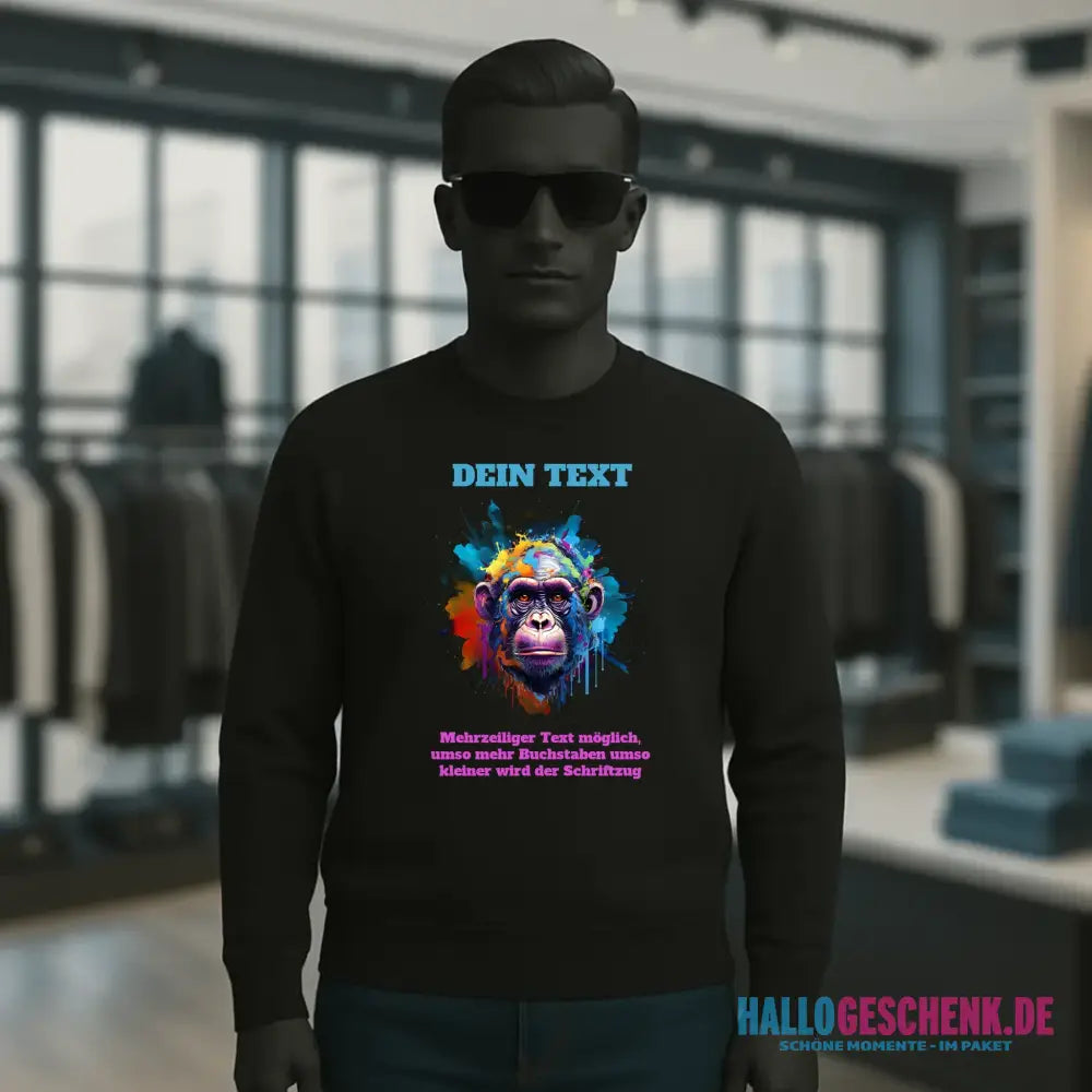 MIX-IT-DESIGNER Motivauswahl • Unisex Sweatshirt Bio-Baumwolle in 4 Farben XS-3XL • personalisiert