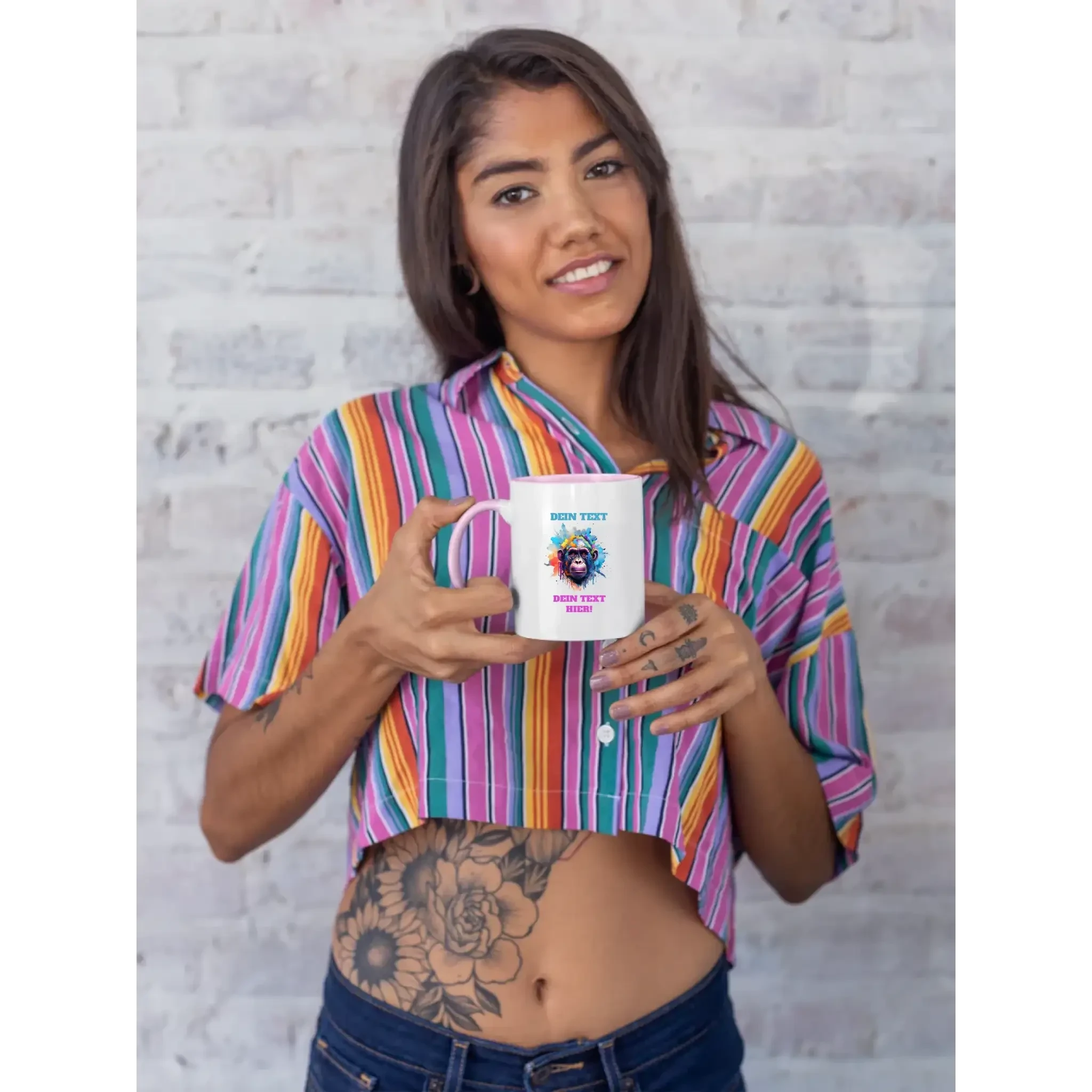 MIX-IT-DESIGNER Motivauswahl • zweifarbige Tasse • personalisiert