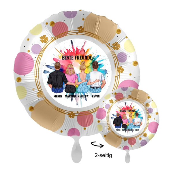 Mix Paar-Designer • 43cm Luftballon • personalisierbar - personalisierte Luftballons